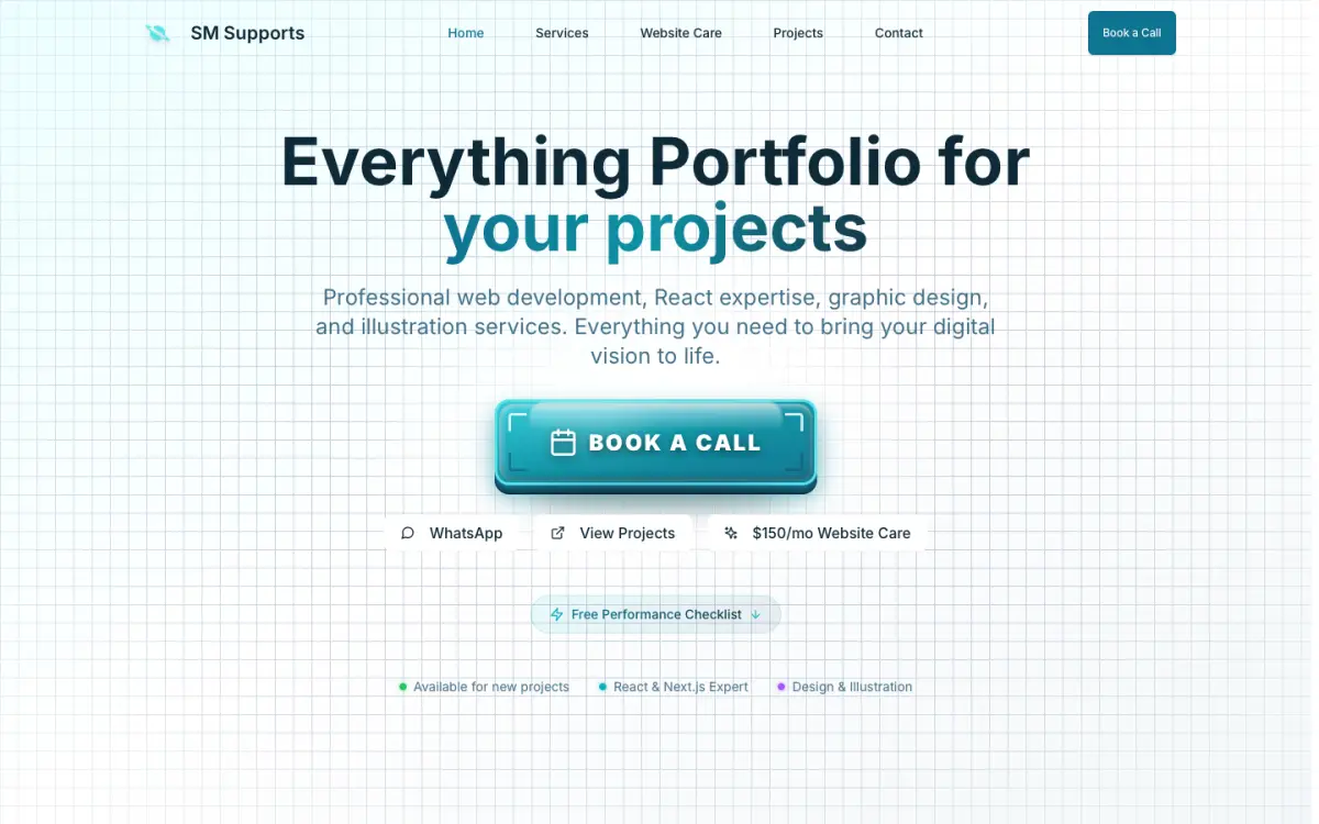 Startseite von smsupports.com